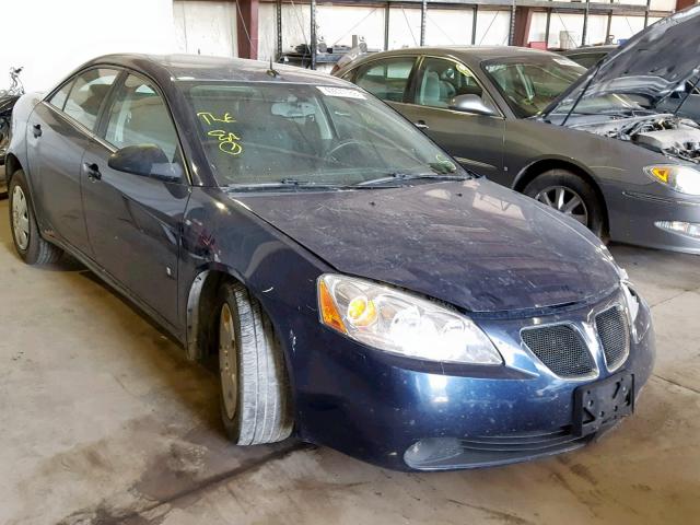 1G2ZF57B284157015 - 2008 PONTIAC G6 VALUE L BLUE photo 1