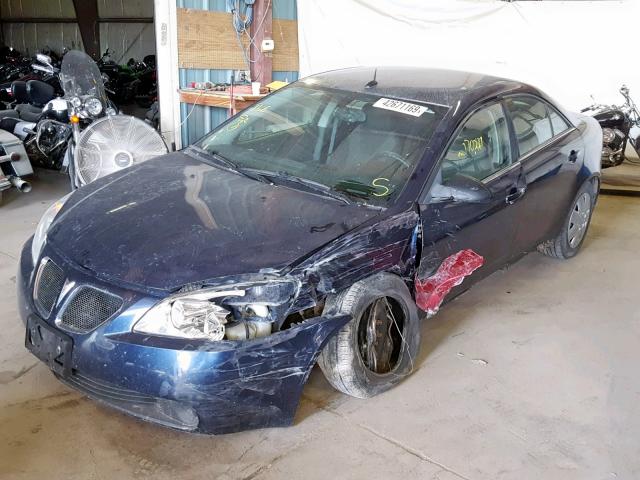 1G2ZF57B284157015 - 2008 PONTIAC G6 VALUE L BLUE photo 2