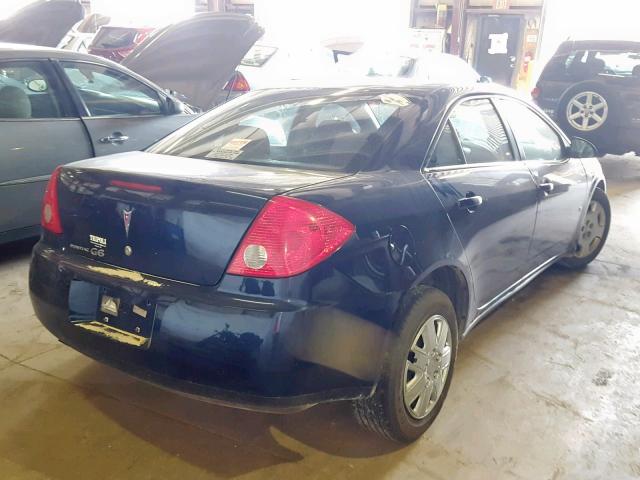 1G2ZF57B284157015 - 2008 PONTIAC G6 VALUE L BLUE photo 4