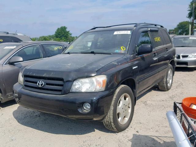 JTEEP21A650111868 - 2005 TOYOTA HIGHLANDER BLACK photo 2