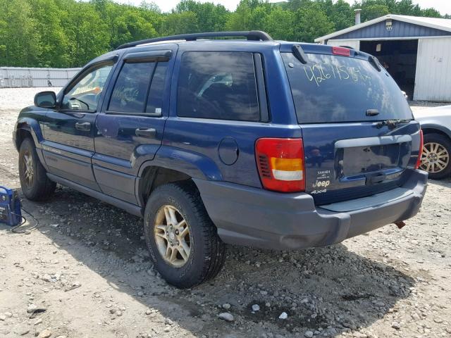 1J4GW48S13C503754 - 2003 JEEP GRAND CHER BLUE photo 3