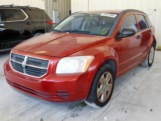 1B3HB48BX7D329738 - 2007 DODGE CALIBER SX RED photo 2