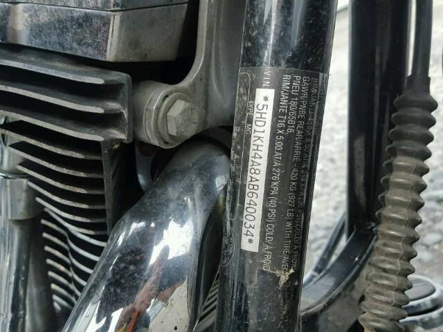 5HD1KH4A8AB640034 - 2010 HARLEY-DAVIDSON FLTRX 黑色 照片 10