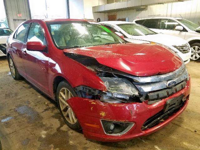 3FAHP0JA4AR259944 - 2010 FORD FUSION SEL RED photo 1