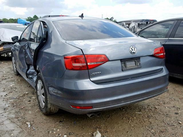 3VW2K7AJ8FM291515 - 2015 VOLKSWAGEN JETTA BASE Boz foto 3