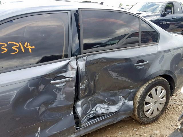 3VW2K7AJ8FM291515 - 2015 VOLKSWAGEN JETTA BASE Boz foto 9