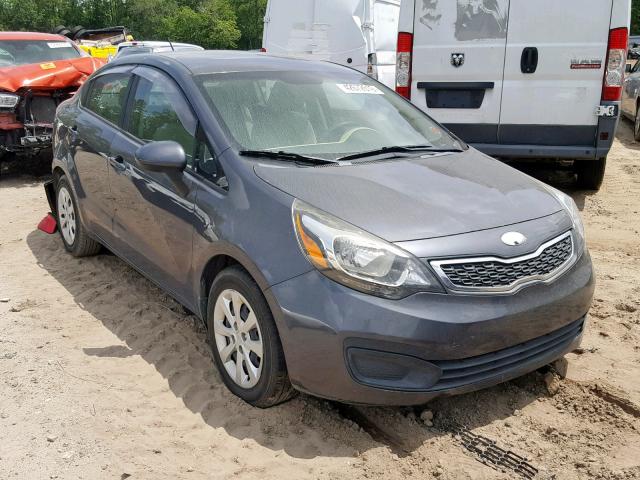 KNADN4A30D6302293 - 2013 KIA RIO EX GRAY photo 1