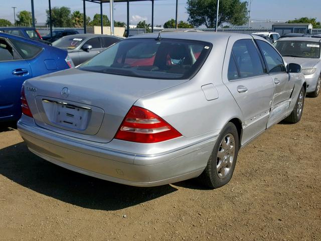 WDBNG75J6YA110132 - 2000 MERCEDES-BENZ S 500 SILVER photo 4