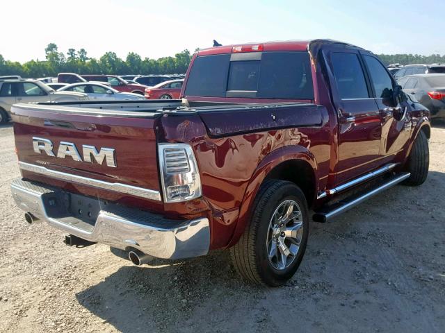 1C6RR7PT6HS566239 - 2017 RAM 1500 LONGH MAROON photo 4