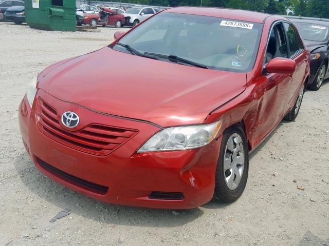 4T1BE46K27U045482 - 2007 TOYOTA CAMRY NEW RED photo 2