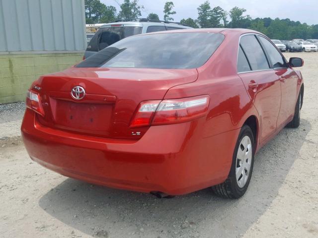 4T1BE46K27U045482 - 2007 TOYOTA CAMRY NEW RED photo 4