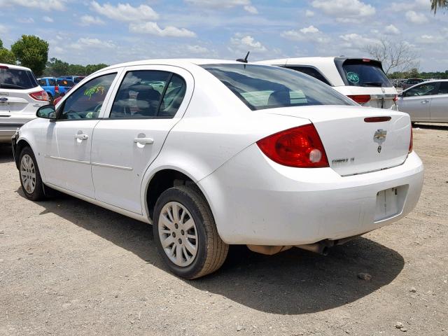 1G1AT58H597259969 - 2009 CHEVROLET COBALT LT WHITE photo 3