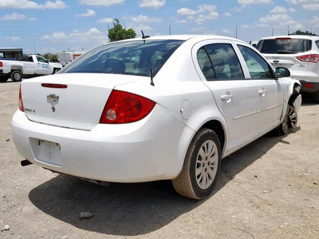 1G1AT58H597259969 - 2009 CHEVROLET COBALT LT WHITE photo 4