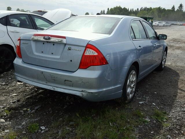 3FADP0L33AR270687 - 2010 FORD FUSION HYB BLUE photo 4