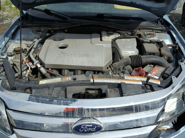 3FADP0L33AR270687 - 2010 FORD FUSION HYB BLUE photo 7