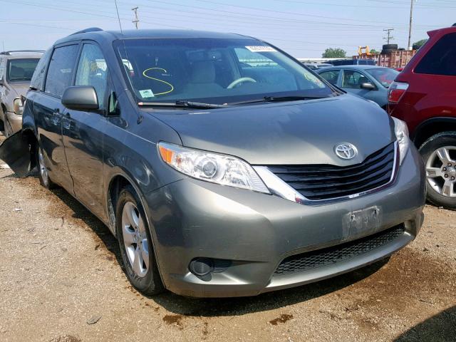 5TDKK3DCXBS107386 - 2011 TOYOTA SIENNA LE GRAY photo 1