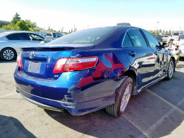 4T1BK46K97U011449 - 2007 TOYOTA CAMRY NEW BLUE photo 4