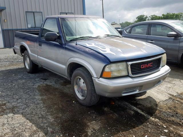 1GTCS145028186422 - 2002 GMC SONOMA BLUE photo 1