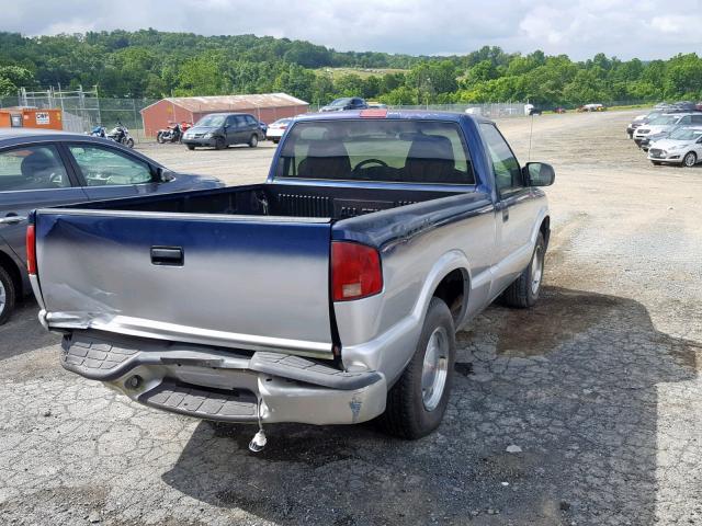 1GTCS145028186422 - 2002 GMC SONOMA BLUE photo 4