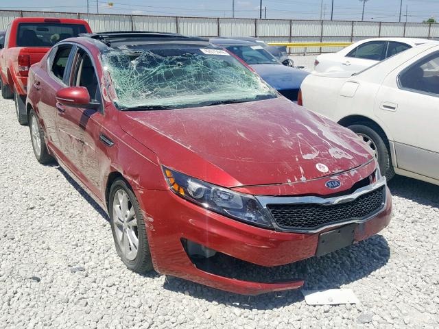 5XXGN4A73CG086538 - 2012 KIA OPTIMA EX RED photo 1