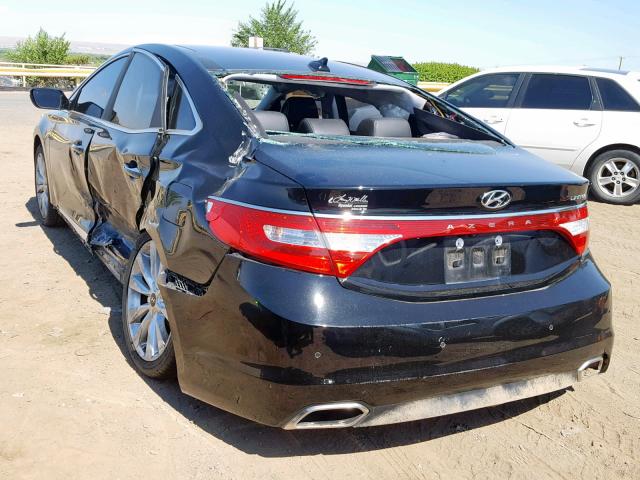 KMHFH4JG7FA474841 - 2015 HYUNDAI AZERA LIMI BLACK photo 3