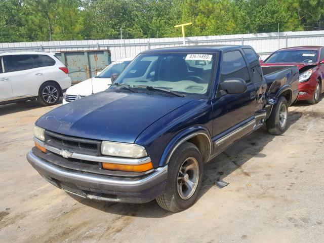 1GCCS19W318198130 - 2001 CHEVROLET S TRUCK S1 BLUE photo 2