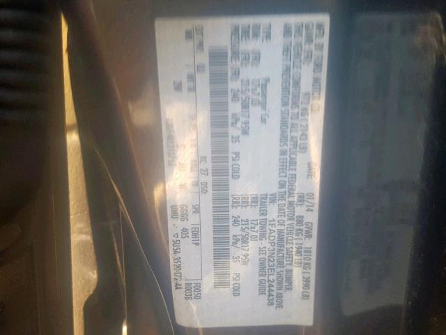 1FADP3N23EL244438 - 2014 FORD FOCUS TITA GRAY photo 10