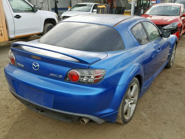 JM1FE173440138180 - 2004 MAZDA RX8 BLUE photo 4