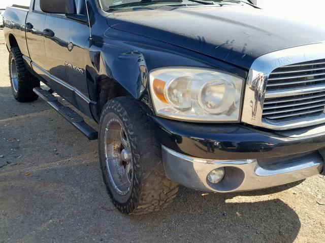 1D7HU18P37S197121 - 2007 DODGE RAM 1500 S BLACK photo 9