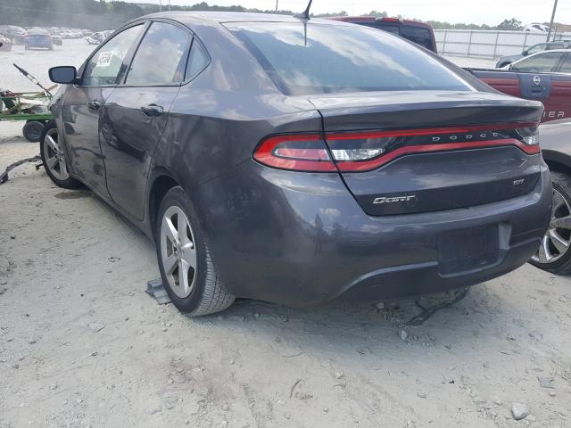 1C3CDFBB6GD766535 - 2016 DODGE DART SXT GRAY photo 3