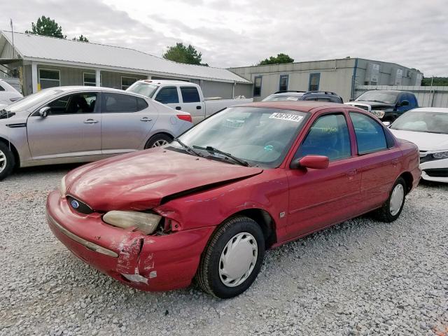 1FALP66L4SK212152 - 1995 FORD CONTOUR LX RED photo 2