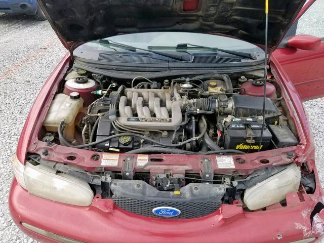 1FALP66L4SK212152 - 1995 FORD CONTOUR LX RED photo 7