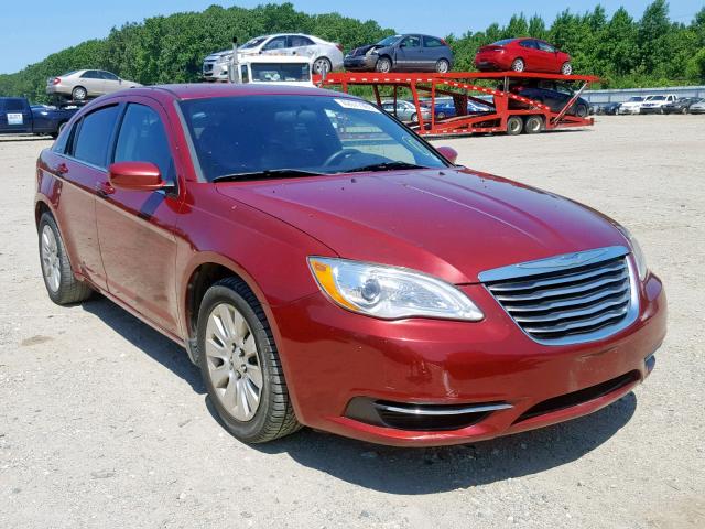 1C3CCBAB8CN138395 - 2012 CHRYSLER 200 LX RED photo 1