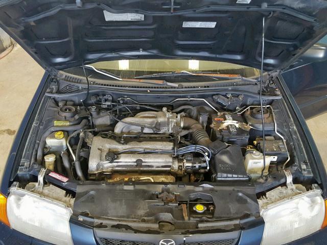 JM1BC1418W0232279 - 1998 MAZDA PROTEGE DX BLUE photo 7