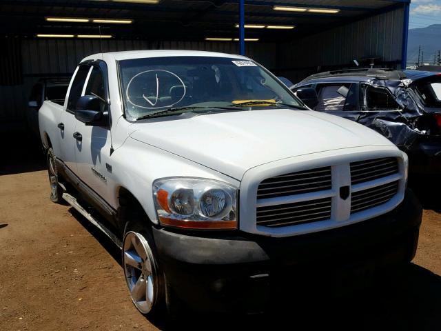 1D7HU18246S583355 - 2006 DODGE RAM 1500 S WHITE photo 1