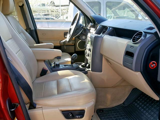 SALAD25426A396377 - 2006 LAND ROVER LR3 SE RED photo 5