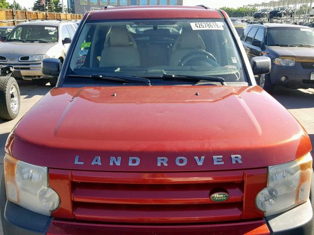 SALAD25426A396377 - 2006 LAND ROVER LR3 SE RED photo 9