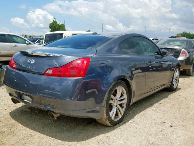 JN1CV6EK2AM102134 - 2010 INFINITI G37 BASE BLUE photo 4