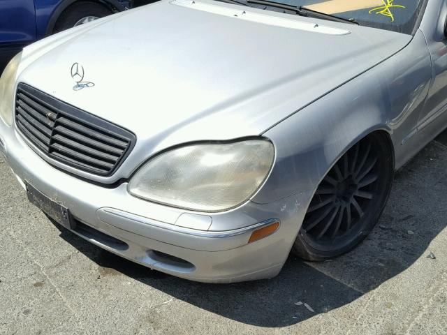 WDBNG75J91A218394 - 2001 MERCEDES-BENZ S 500 SILVER photo 9