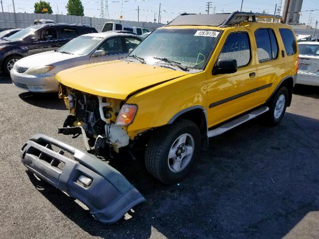 5N1ED28T11C558195 - 2001 NISSAN XTERRA XE YELLOW photo 2