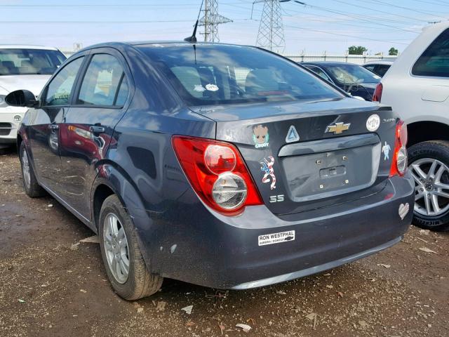 1G1JA5SH5C4227062 - 2012 CHEVROLET SONIC LS GRAY photo 3