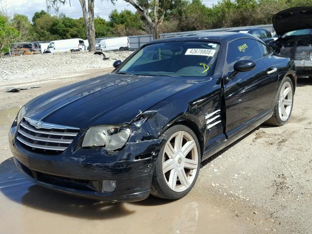 1C3AN69L34X016359 - 2004 CHRYSLER CROSSFIRE BLACK photo 2