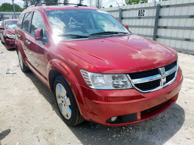 3D4PG6FV2AT120891 - 2010 DODGE JOURNEY R/ BURGUNDY photo 1