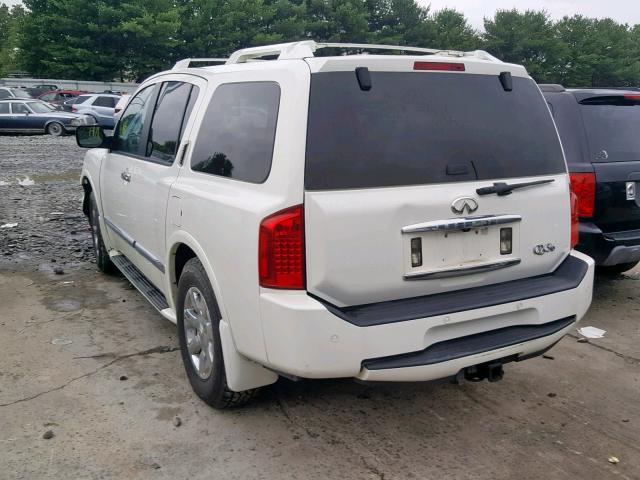 5N3AA08C87N803493 - 2007 INFINITI QX56 WHITE photo 3