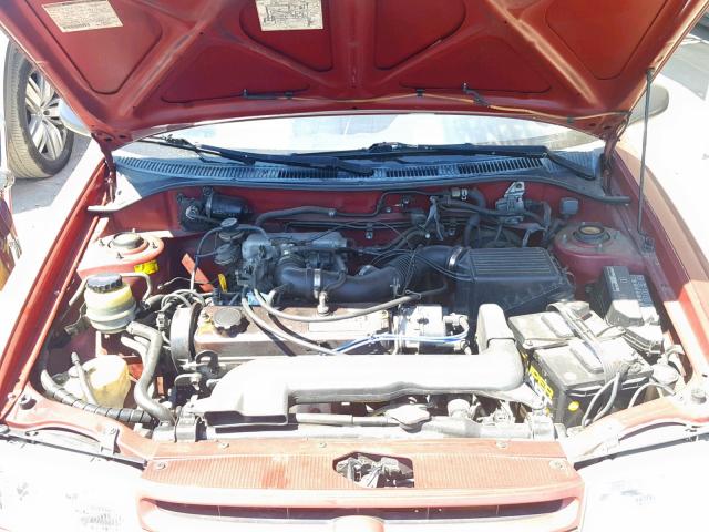 JT2EL43S4P0306834 - 1993 TOYOTA TERCEL DX RED photo 7