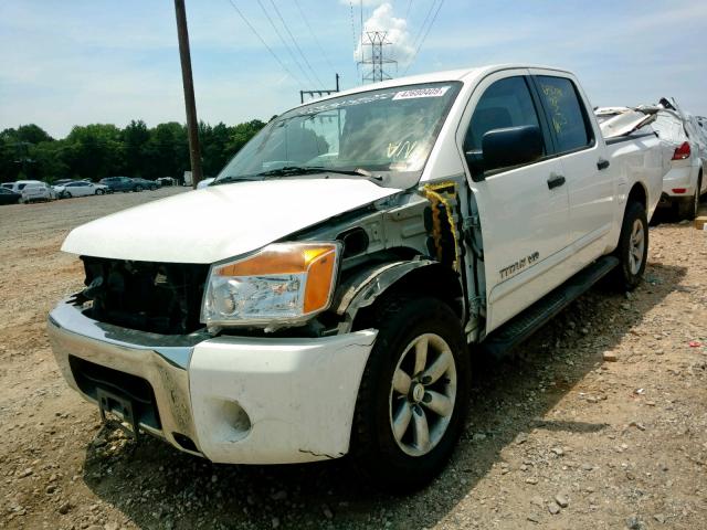 1N6AA0EK1DN303242 - 2013 NISSAN TITAN S WHITE photo 2