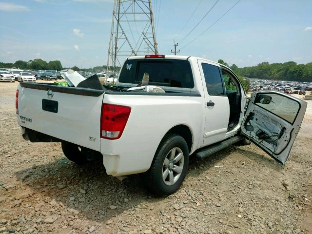 1N6AA0EK1DN303242 - 2013 NISSAN TITAN S WHITE photo 4