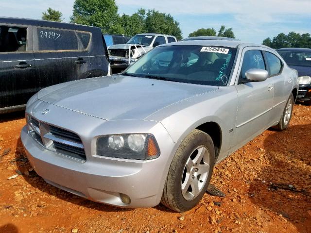 2B3CA3CV2AH194449 - 2010 DODGE CHARGER SX SILVER photo 2