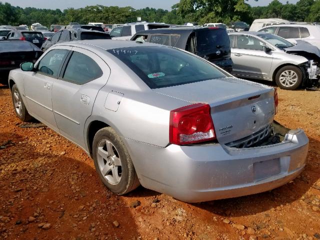 2B3CA3CV2AH194449 - 2010 DODGE CHARGER SX SILVER photo 3