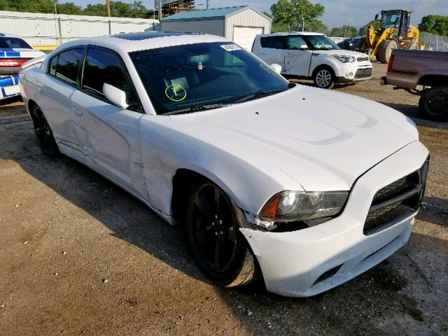 2C3CDXHG6DH695957 - 2013 DODGE CHARGER SX WHITE photo 1